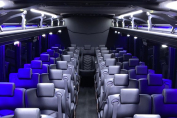 Blue Springs Charter Bus Interior