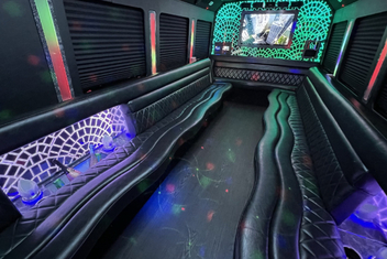 Blue Springs Limo Bus Interior